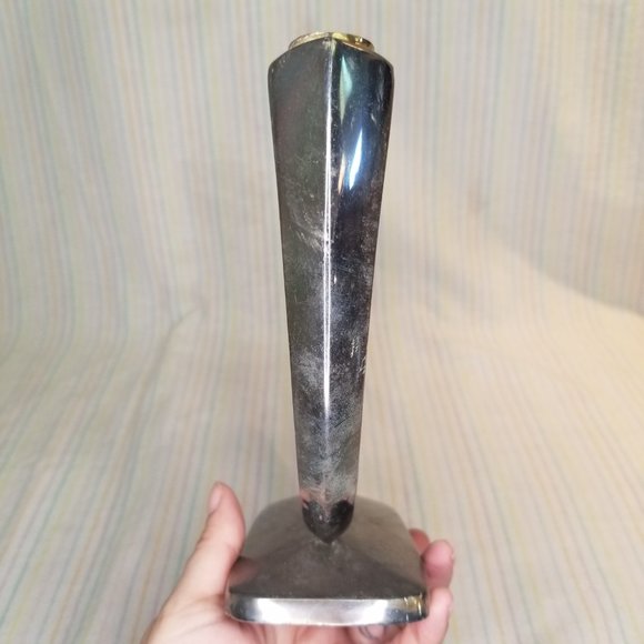 Vintage WMF Germany Silver Plate Tripe Candle Holder Trio Candelabra Art Deco - Picture 6 of 12